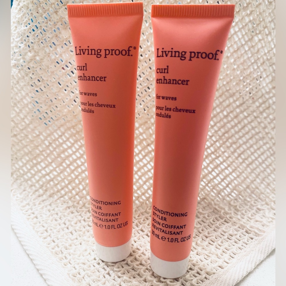 NEW! NEVER OPENED! 2 x 30ml LIVING PROOF CURL ENHANCER CONDITIONING STYLER